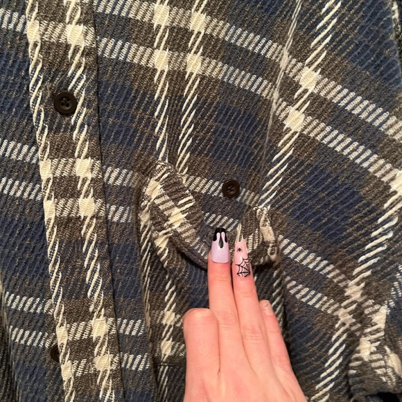 Reed & James Loafers Vintage soft plaid flannel button up - Picture 2 of 9